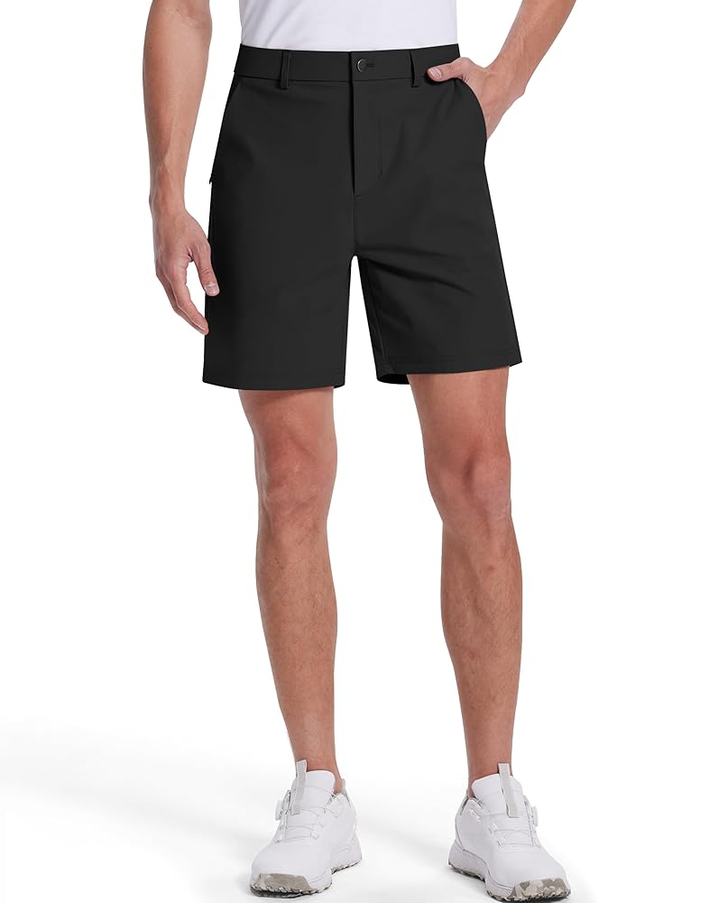 【BRIEFING】MENS RAMIE DRESS SHORT PANTS SERAMY Mens Golf Dress Shorts 7 Inch Inseam Stretch Flat
